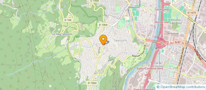 localisation de l'entreprise L2M à SEYSSINS