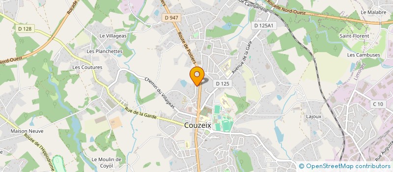 localisation de l'entreprise L2M 87 à COUZEIX