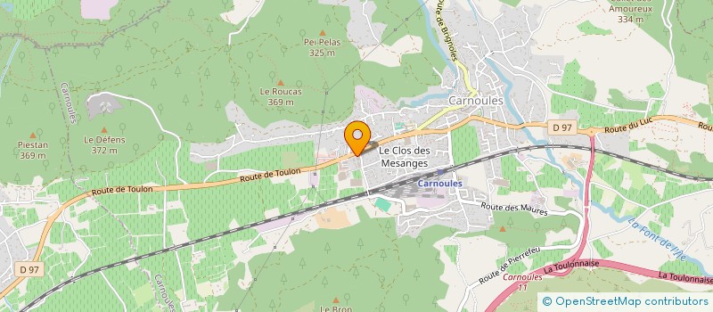 localisation de l'entreprise L2M  CARNOULES