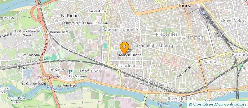 localisation de l'entreprise L2M  TOURS