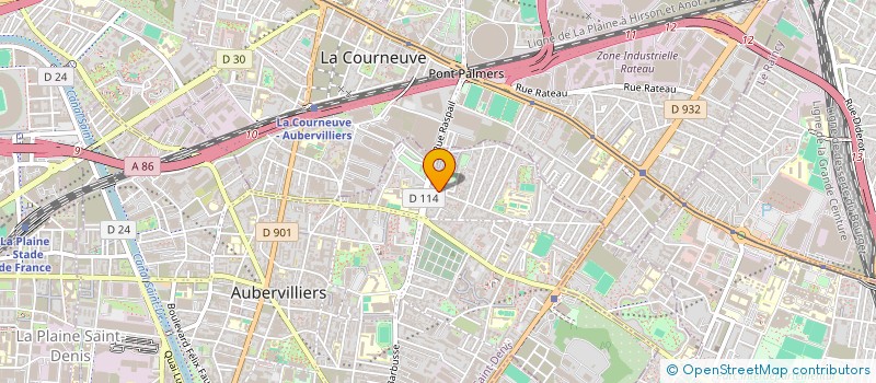 localisation de l'entreprise L2M EXPRESS  AUBERVILLIERS