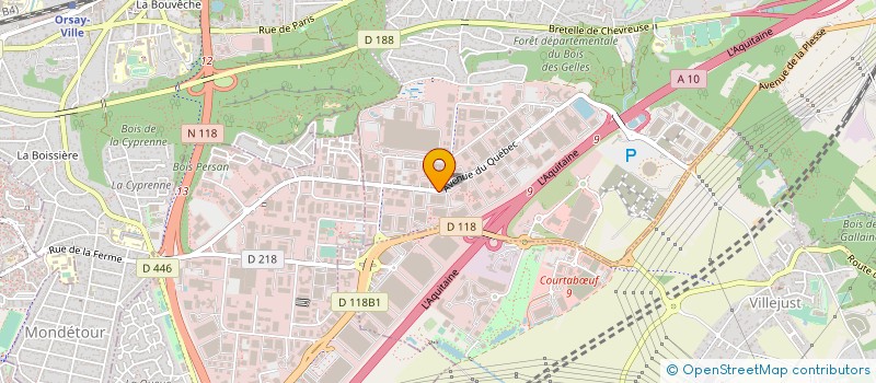 localisation de l'entreprise L2M TRAVAUX à VILLEBON-SUR-YVETTE