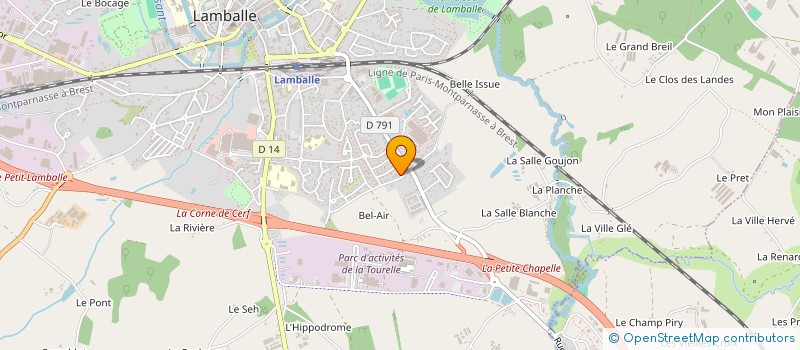 localisation de l'entreprise L2M2N IMMO  LAMBALLE-ARMOR