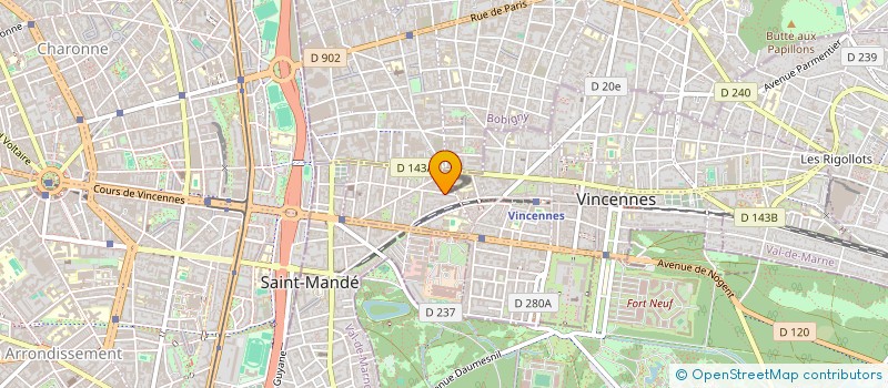 localisation de l'entreprise L2N7 à VINCENNES