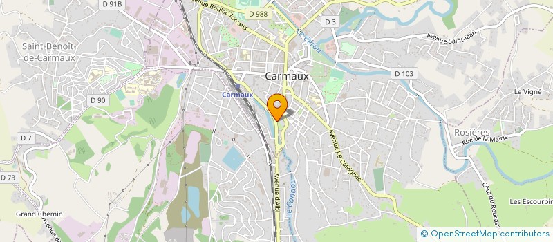 localisation de l'entreprise L2P à CARMAUX
