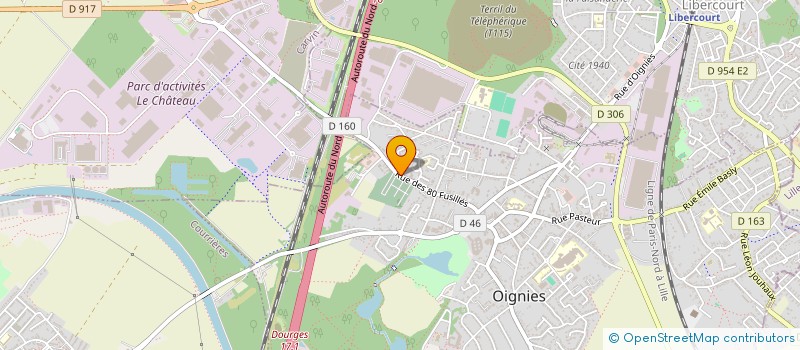 localisation de l'entreprise L2R  OIGNIES