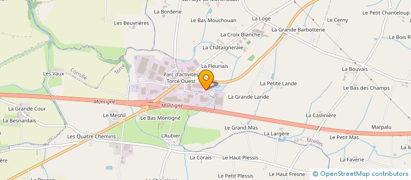 localisation de l'entreprise L2R  TORCE