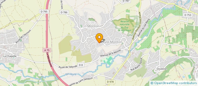 localisation de l'entreprise L2S à VEYRE-MONTON
