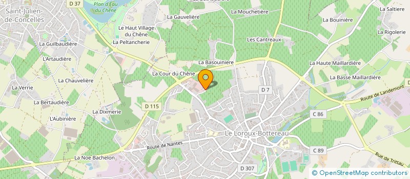 localisation de l'entreprise L2S  LE LOROUX-BOTTEREAU