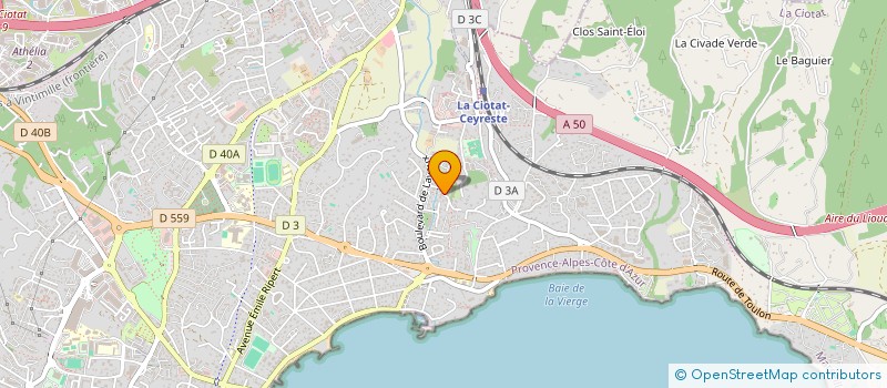 localisation de l'entreprise L2S LOGISTIQUE à LA CIOTAT