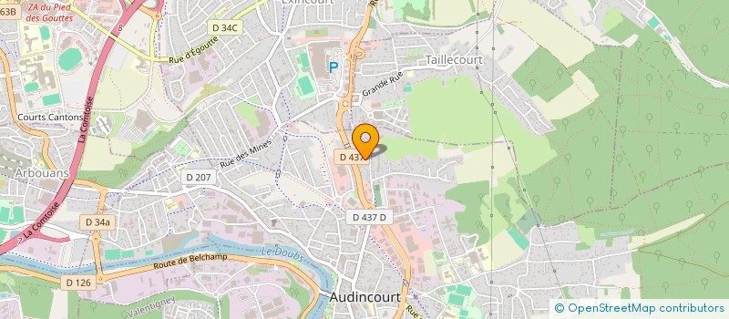 localisation de l'entreprise L2V SOLAR à AUDINCOURT