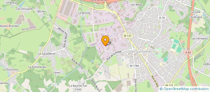 localisation de l'entreprise L3 à LES SORINIERES