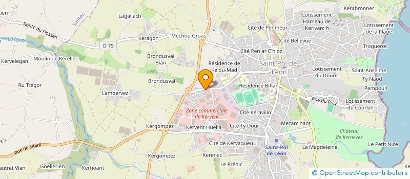 localisation de l'entreprise L3C KERGLAZ  SAINT-POL-DE-LEON