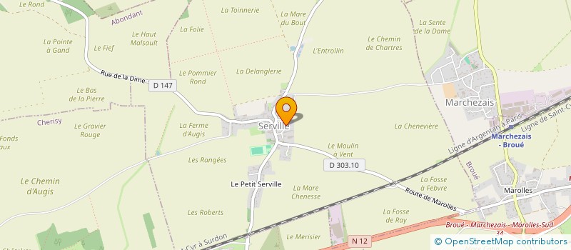 localisation de l'entreprise L3CPROD à SERVILLE
