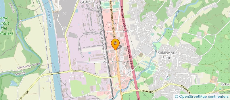 localisation de l'entreprise L3CS à SALAISE-SUR-SANNE