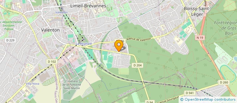 localisation de l'entreprise L3D  LIMEIL-BREVANNES