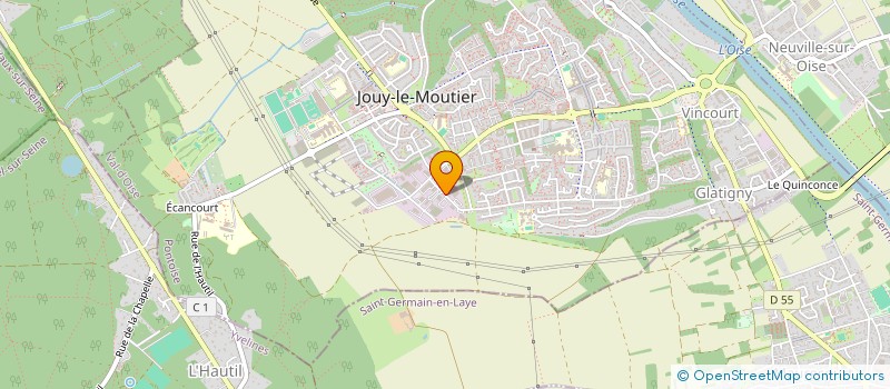 localisation de l'entreprise L3D  JOUY-LE-MOUTIER