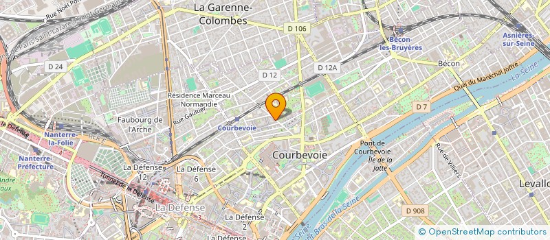 localisation de l'entreprise L3F à COURBEVOIE