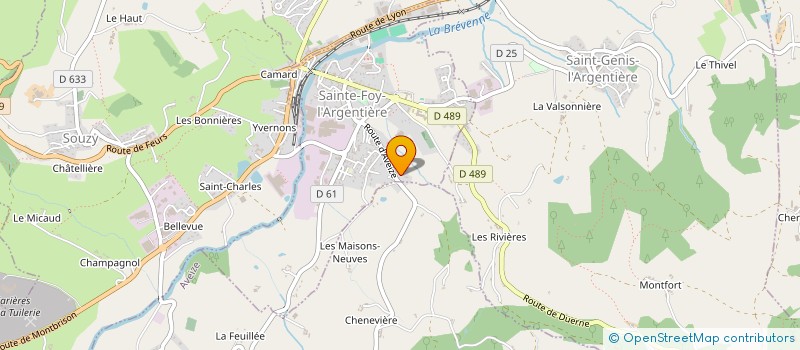 localisation de l'entreprise L3G  SAINTE-FOY-L'ARGENTIERE