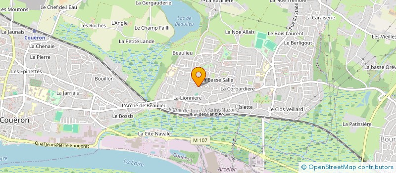 localisation de l'entreprise L3H IMMO à COUERON