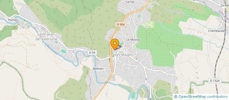 localisation de l'entreprise L3M  LES MAGES