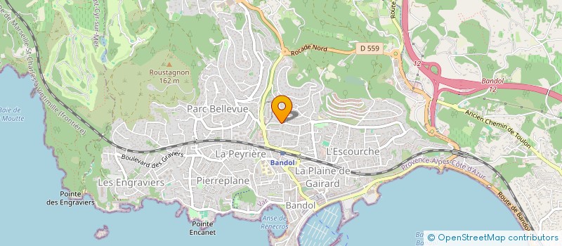 localisation de l'entreprise L3M INVEST à BANDOL