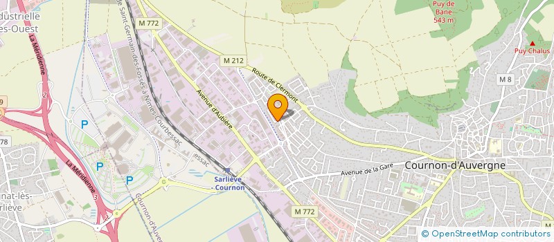 localisation de l'entreprise L3O  COURNON-D'AUVERGNE