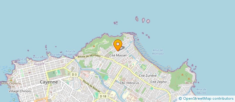 localisation de l'entreprise L3SG  CAYENNE