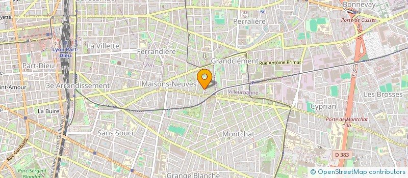 localisation de l'entreprise L3T  VILLEURBANNE