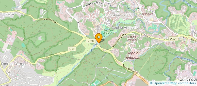 localisation de l'entreprise L4 SOURCE  VALBONNE