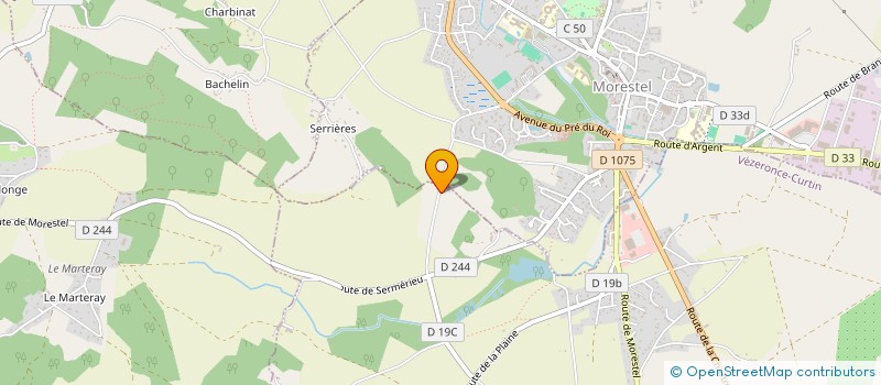 localisation de l'entreprise L4C  VEZERONCE-CURTIN