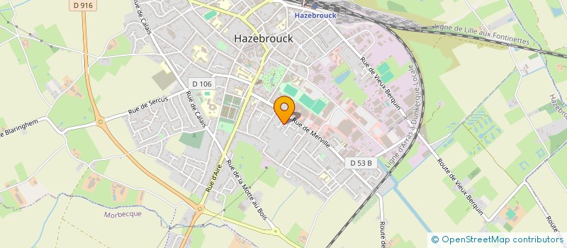 localisation de l'entreprise L4F  HAZEBROUCK