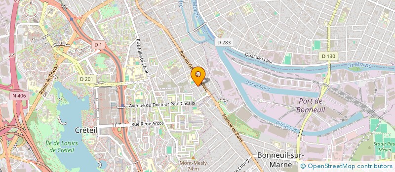 localisation de l'entreprise L4J à CRETEIL