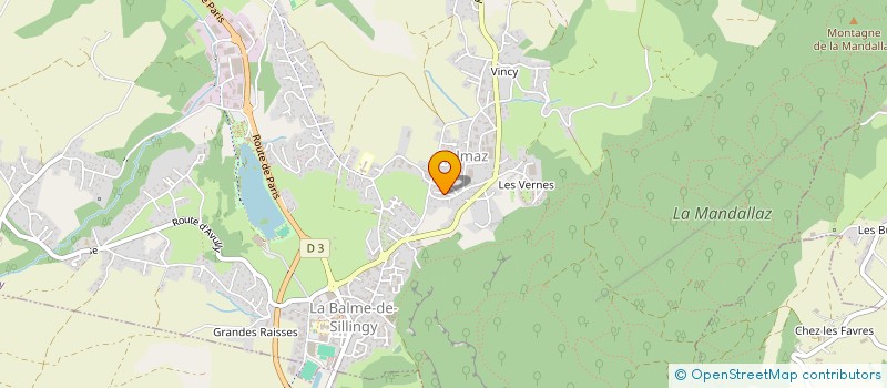 localisation de l'entreprise L4M  LA BALME-DE-SILLINGY