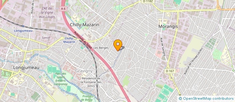 localisation de l'entreprise L5A à CHILLY-MAZARIN