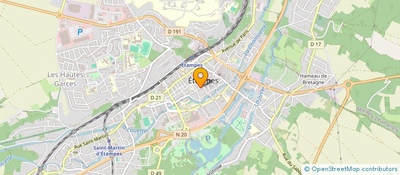 localisation de l'entreprise LA 103  ETAMPES