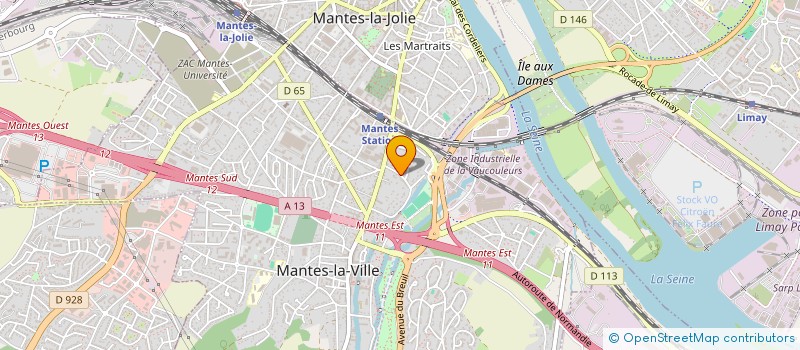 localisation de l'entreprise LA-118  MANTES-LA-VILLE