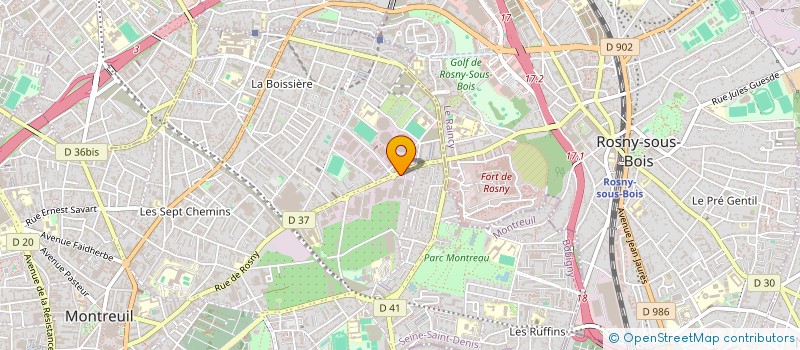 localisation de l'entreprise LA 125EME DE MONTREUIL à MONTREUIL