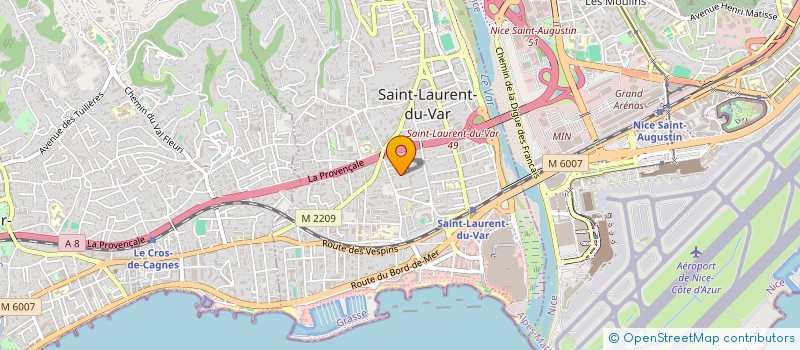 localisation de l'entreprise LA 136 à SAINT-LAURENT-DU-VAR