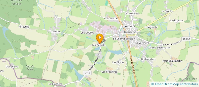 localisation de l'entreprise LA 205 BRESSANE à ROMENAY