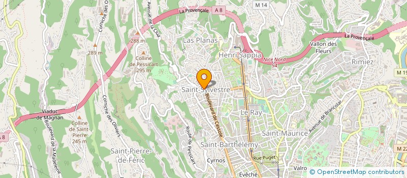 localisation de l'entreprise LA 23 EME FUSION SARL à NICE