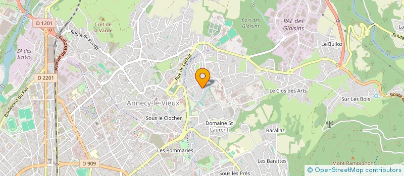 localisation de l'entreprise LA 25E HEURE à ANNECY