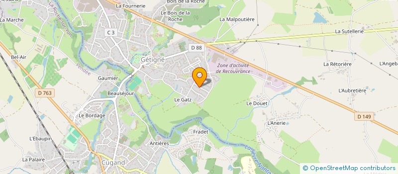 localisation de l'entreprise LA-2M  GETIGNE