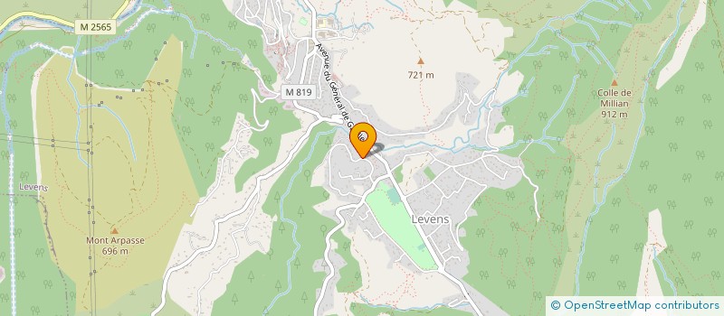 localisation de l'entreprise LA 3 G  LEVENS