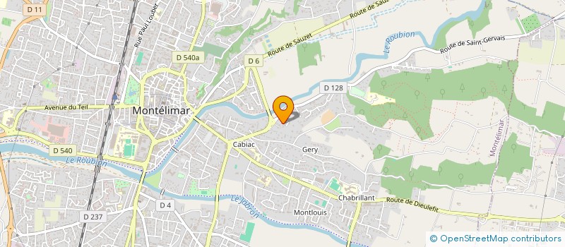 localisation de l'entreprise LA 333 à MONTELIMAR