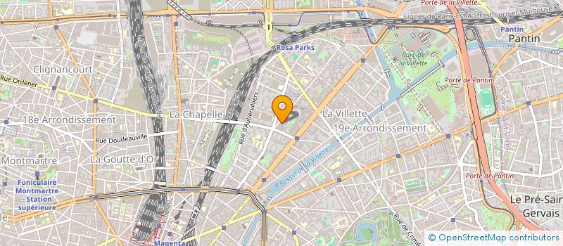 localisation de l'entreprise LA 3EME PORTE A GAUCHE  PARIS