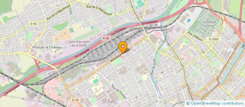 localisation de l'entreprise LA 3G+  MULHOUSE