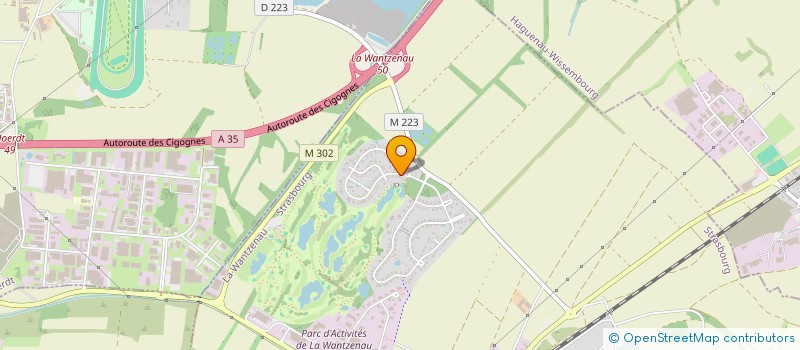 localisation de l'entreprise LA 4 G  LA WANTZENAU