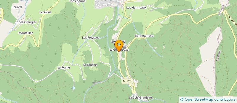 localisation de l'entreprise LA 4L DES CRETS  DOIZIEUX