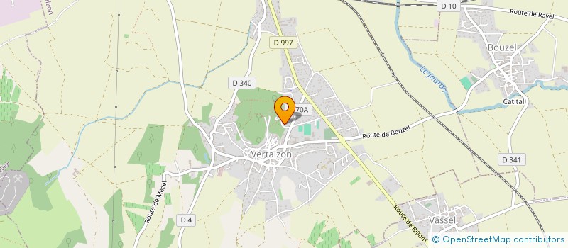 localisation de l'entreprise LA 4L DES DOMES  VERTAIZON